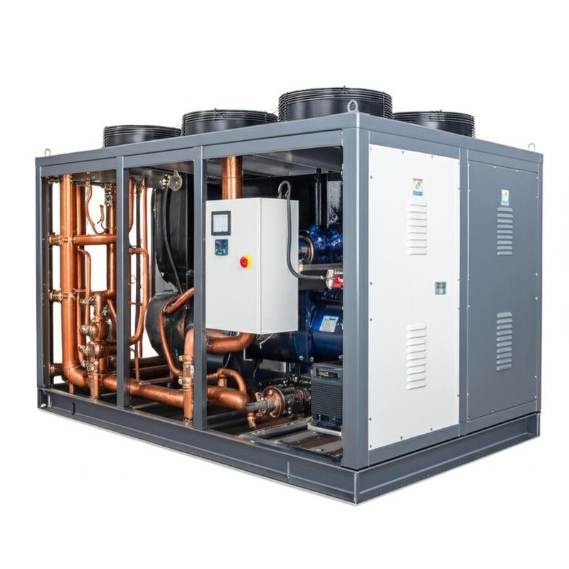Air Cooled Chiller with 5-35°C Temperature Range, 12 Months Warranty ...