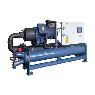 Buon prezzo R22 / R407C Chiller a vite raffreddato ad acqua 280kw Glicolo Chiller System 70HP in linea