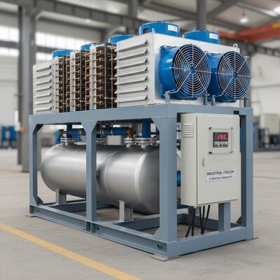 Bon prix Chiller refroidi à l'air avec condensateur à coque et tube et gamme de température de 5 à 35 °C pour une utilisation industrielle avec garantie de 12 mois en ligne