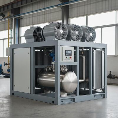 Bom preço Chiller refrigerado a ar com fonte de alimentação trifásica 380V 50Hz e faixa de temperatura de 5-35°C com condensador de casco e tubo on-line